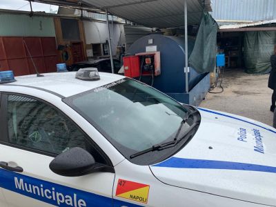 Polizia Locale scoperto distributore carburante abusivo