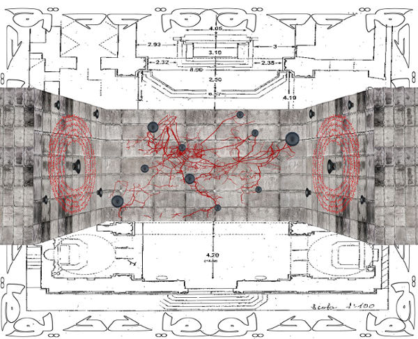 Una delle opere in mostra