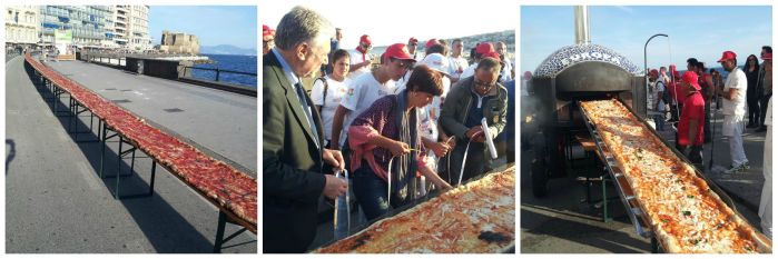 Pizza record sul lungomare: 1.853 metri e 88 cm