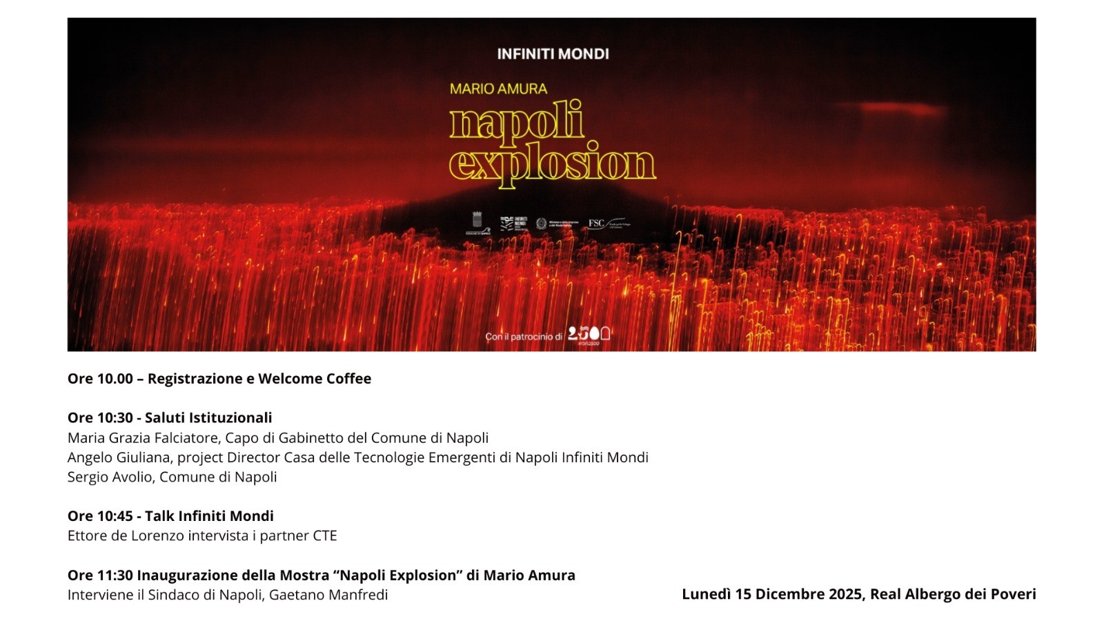 Programma - Mostra "Napoli Explosion"