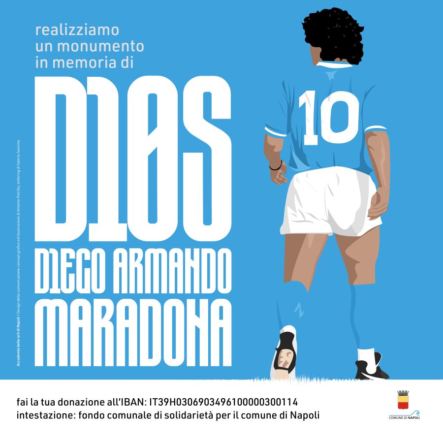 Crowdfunding per la realizzazione di un'opera d'arte in memoria di Diego Armando Maradona