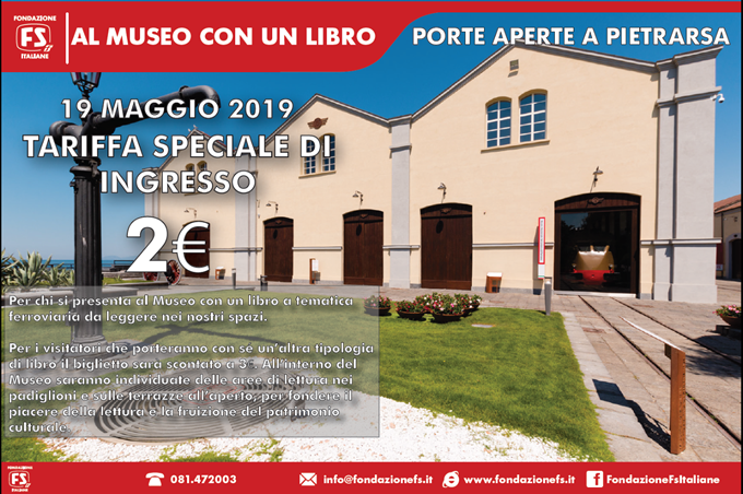 Al museo con un libro. Museo Nazionale Ferroviario di Pietrarsa