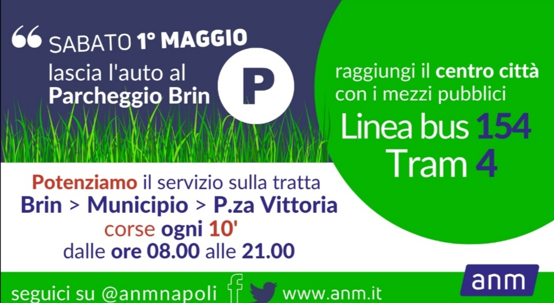 ANM - Sabato 1 maggio 2021 la linea bus 154 potenzia il servizio