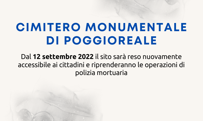 Cimitero Monumentale di Poggioreale, dal 12 settembre di nuovo accessibile ai cittadini e ripartono le operazioni di polizia mortuaria