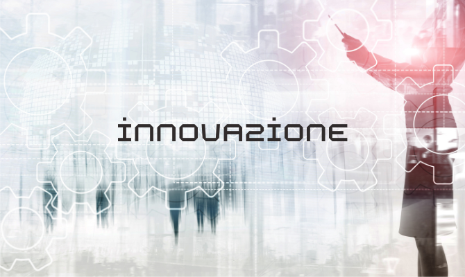 Locandina con il testo innovazione
