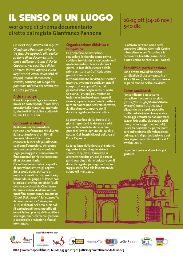 Locandina dell'iniziativa