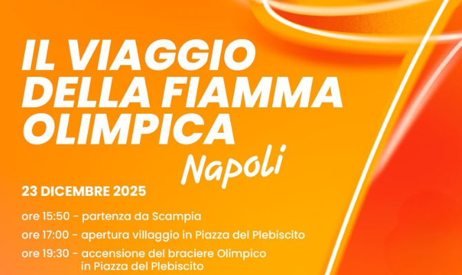 Napoli accoglie la Fiamma Olimpica e Paralimpica Milano Cortina 2026