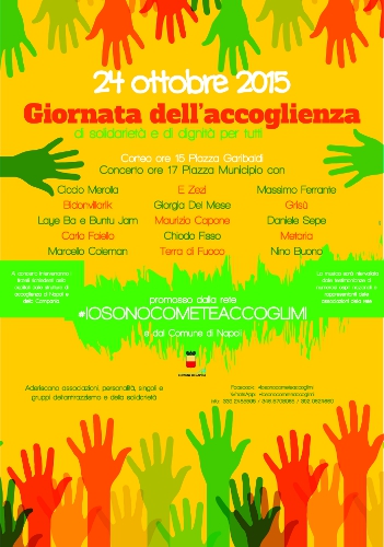 Sabato 24 ottobre 2015 - Giornata dell'accoglienza, di solidarietà e di dignità per tutti