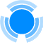 Cerchio colorato di blu
