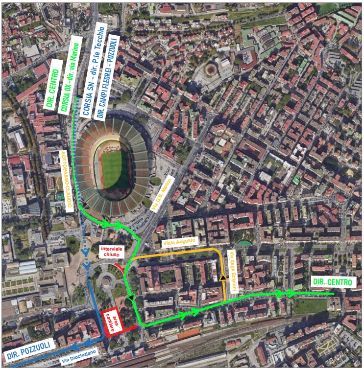 Linea 6: dispositivo di circolazione temporaneo a Fuorigrotta per i lavori necessari al calaggio dei nuovi treni 