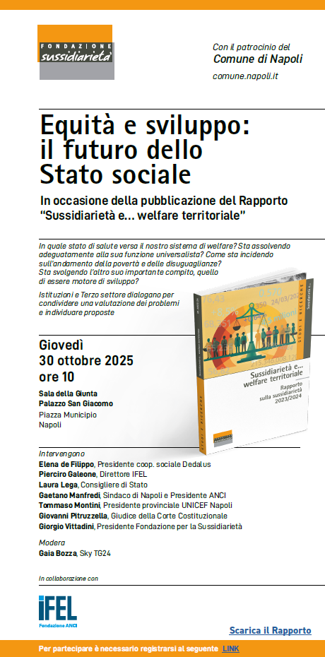 Presentazione del Rapporto “Sussidiarietà e… welfare territoriale”