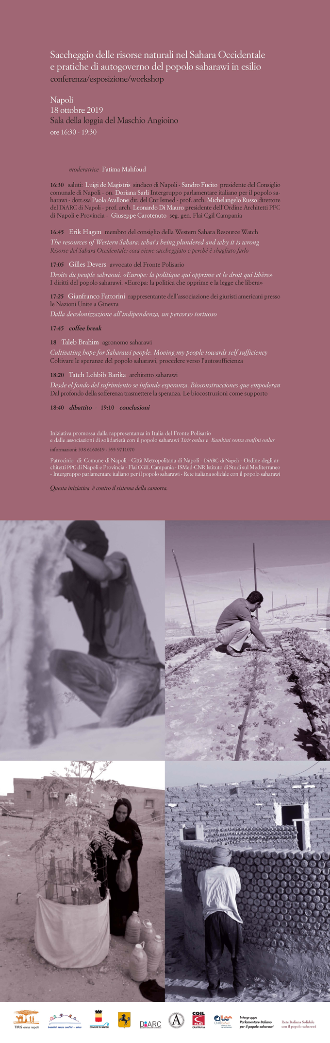 Locandina dell'iniziativa