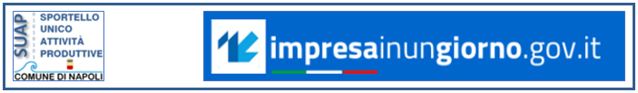 Logo del Servizio SUAP e del portale delle Camere di Commercio Impresainungiorno.gov.it