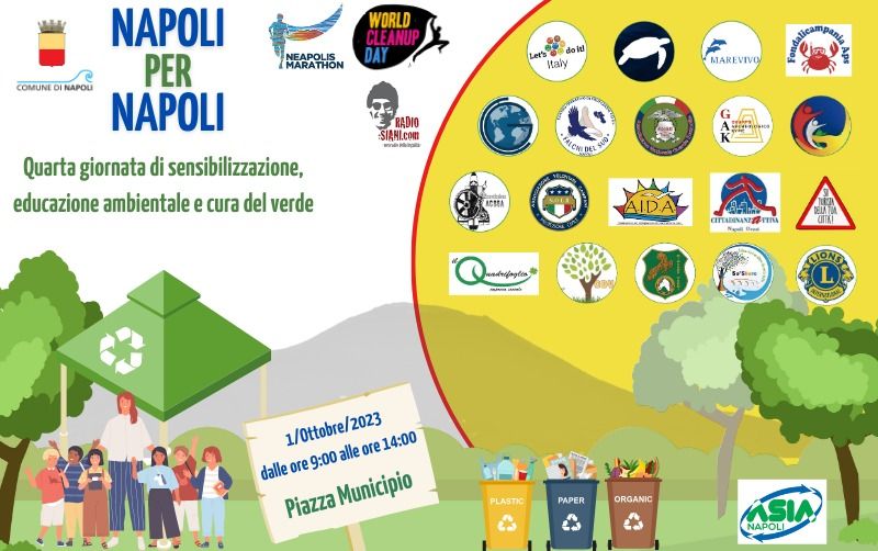 “Napoli per Napoli”, giornate di sensibilizzazione, educazione ambientale e cura del verde 