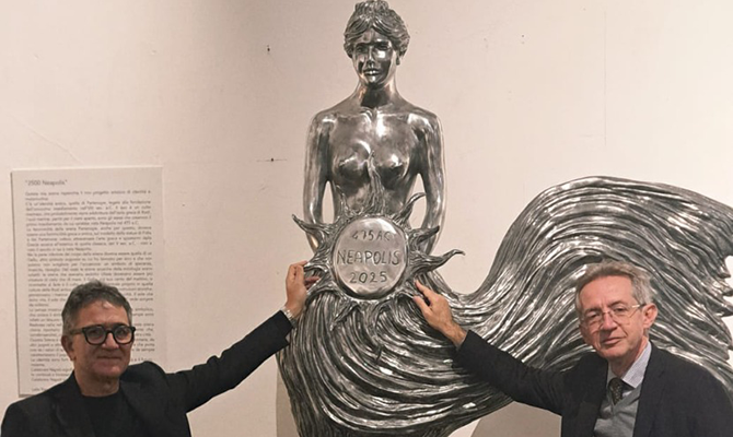 Presentata l’opera “Parthenope” di Lello Esposito per i 2500 anni di Napoli