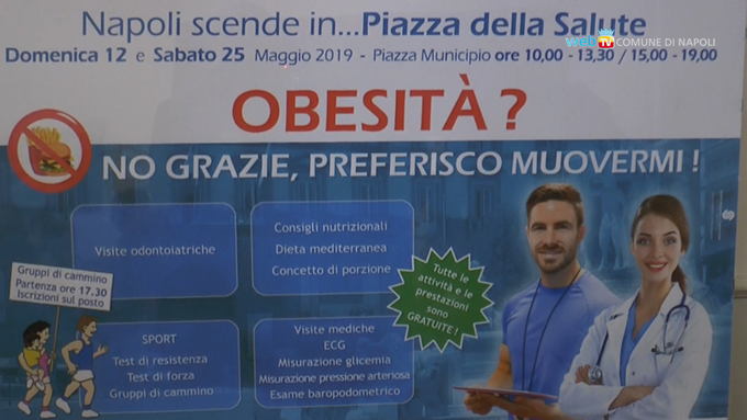 Obesità, sport e visite gratuite in piazza Municipio