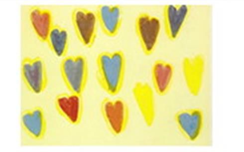 Disegno di cuori colorati