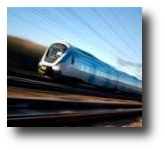 immagine di un treno in corsa