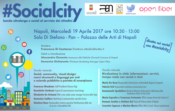 #Socialcity. Banda ultralarga e social al servizio dei cittadini