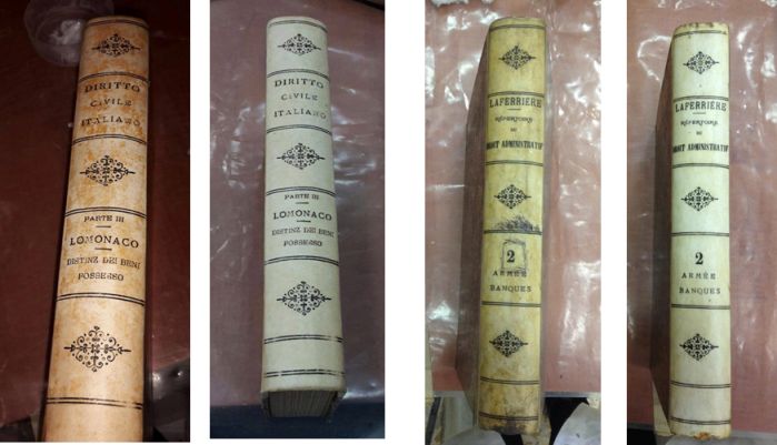VI ciclo di restauro di antichi volumi della biblioteca dell'Avvocatura