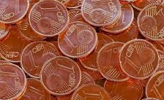 immagine di monete da un centesimo di euro