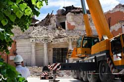 immagine del terremoto in abruzzo