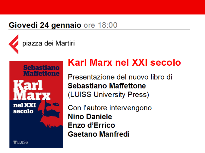 Karl Marx nel XXI secolo di Sebastiano Maffettone