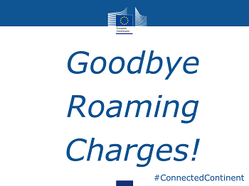 immagine con scritta "Goodbye Roaming Charges"