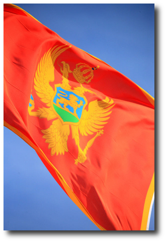 bandiera del Montenegro