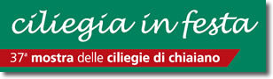 immagine colorata sulla quale è leggibile il testo: ciliegia in festa, 37^ mostra delle ciliegie di Chiaiano