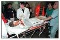 Fase di soccorso ad infortunato per fuochi proibiti