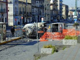 Voragine in Via Nuova Poggioreale