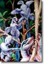 un'opera del paleoartista Luis Rey