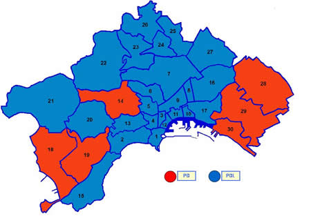 Primo partito nei quartieri di Napoli