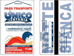 fac simile di un biglietto Unico Campania valido per la notte bianca 2006