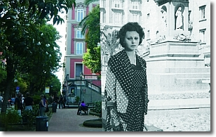una foto di Sofia Loren in una scena di un film ambientato a Napoli