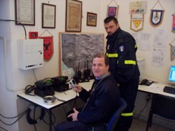 Il Presidente, Sig. Fusco, all'interno della sede Quadrifoglio (1.32 MB)