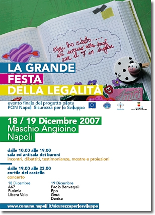 manifesto dell'iniziativa con la frase:"oggi ho rubato...un sorriso alla prof per il 7 in inglese"