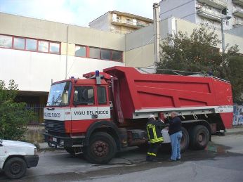 Alcuni momenti dell'emergenza sul territorio
