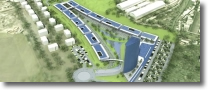 immagine in computer grafica del Polo Tecnologico dell'Ambiente