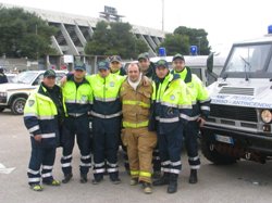 Volontari Base Puma all'esercitazione Salento