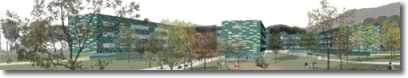 immagine in computer grafica del progetto di recupero urbano del quartiere Soccavo