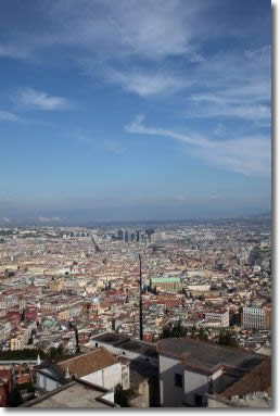 panorama della città di Napoli
