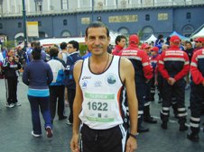 Il collega P.C. Massimo Petricciuoli alla maratona di Napoli 2007