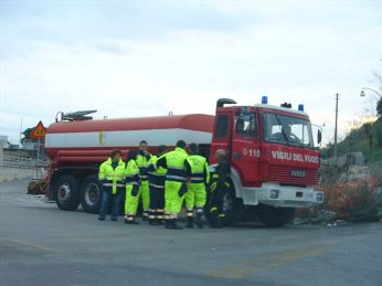 Alcuni momenti dell'emergenza sul territorio