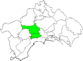 piantina di napoli in cui è evidenziata la municipalità Vomero Arenella