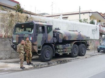Alcuni momenti dell'emergenza sul territorio