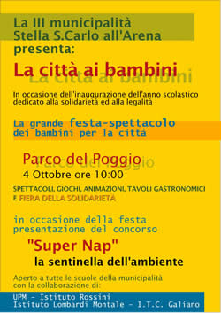 volantino della manifestazione