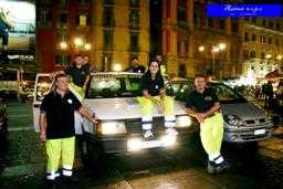 Volontari Azimut con il Presidente (a dx.)