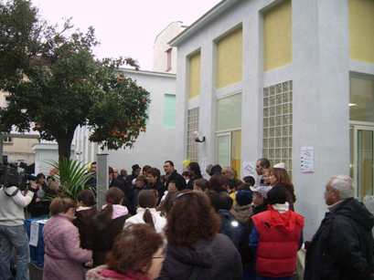 momento dell'inaugurazione del nido